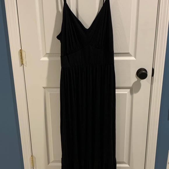ModCloth Comfortable Collab knit maxi black dress - Picture 2 of 8